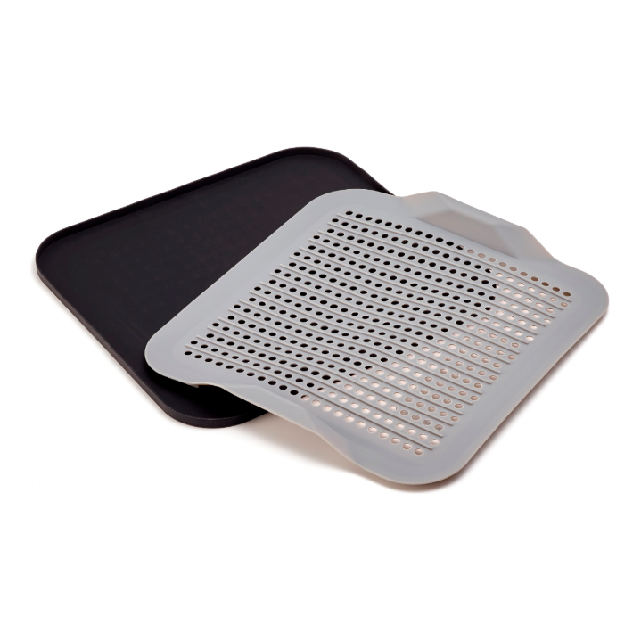 A Gray Silicone Drying Mat